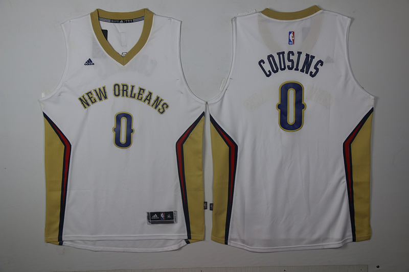 2017 NBA New Orleans Pelicans #0 Cousins white Jersey